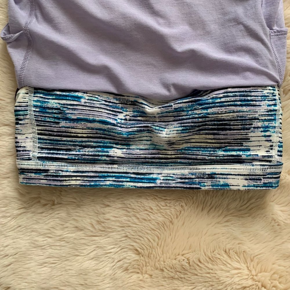 EUC Lululemon Lighten Up Tank Lilac Blurry Belle 4 - Picture 16 of 16
